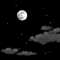 Monday Night: Mostly clear, with a low around 50. North wind around 5 mph becoming calm  in the evening. 